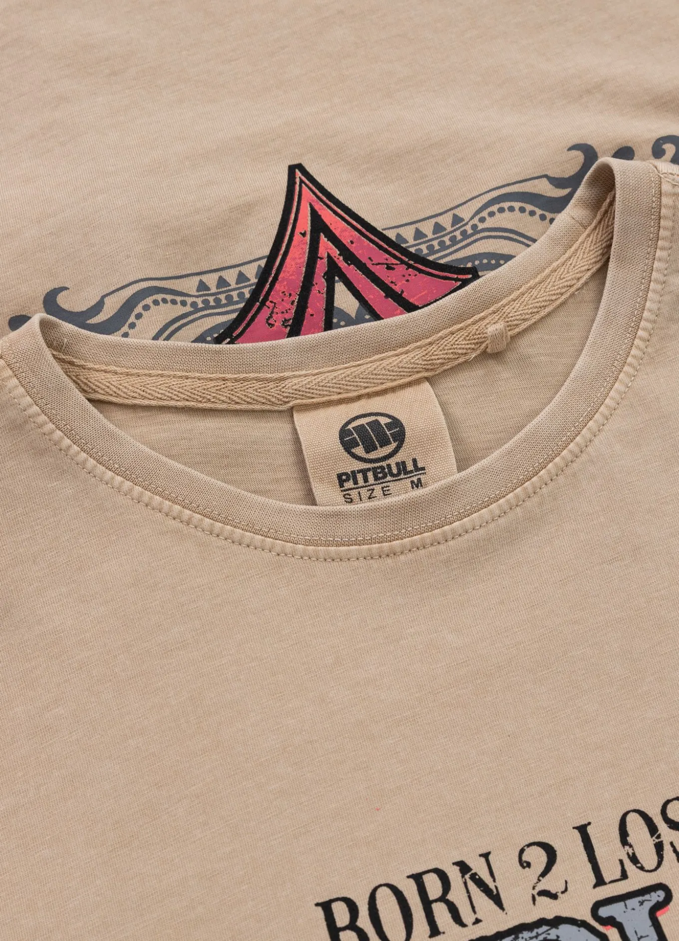 Men's T-Shirt Denim Washed ACE OF SPADES II - Sand