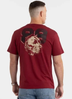 Men's T-Shirt DOG 89 - Burgundy