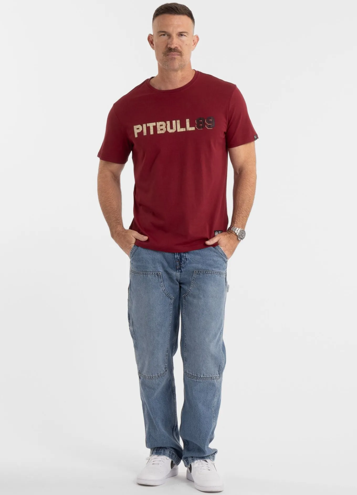 Men's T-Shirt DOG 89 - Burgundy