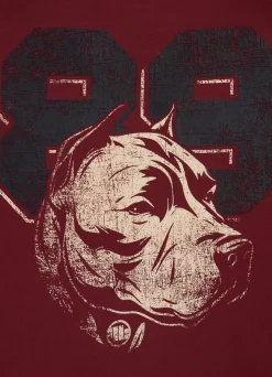 Men's T-Shirt DOG 89 - Burgundy