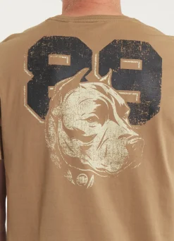 Men's T-Shirt DOG 89 - Coyote brown