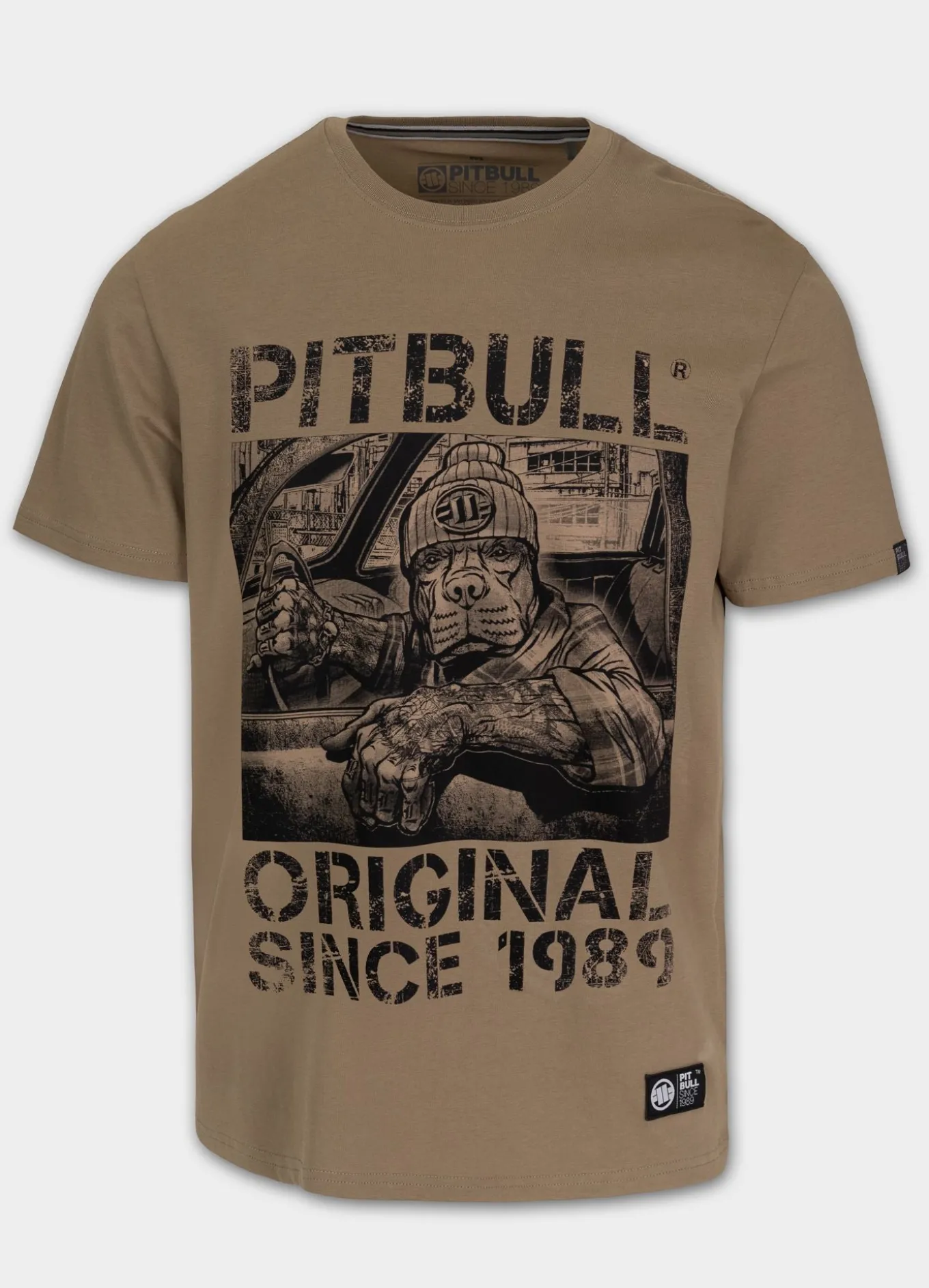 Men's T-Shirt DRIVE - Dark sand