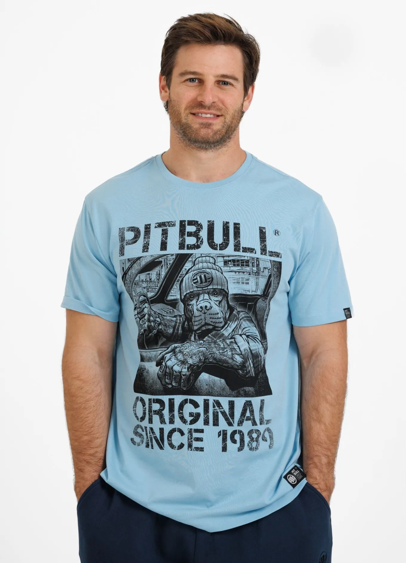 Men's T-Shirt DRIVE - Light blue