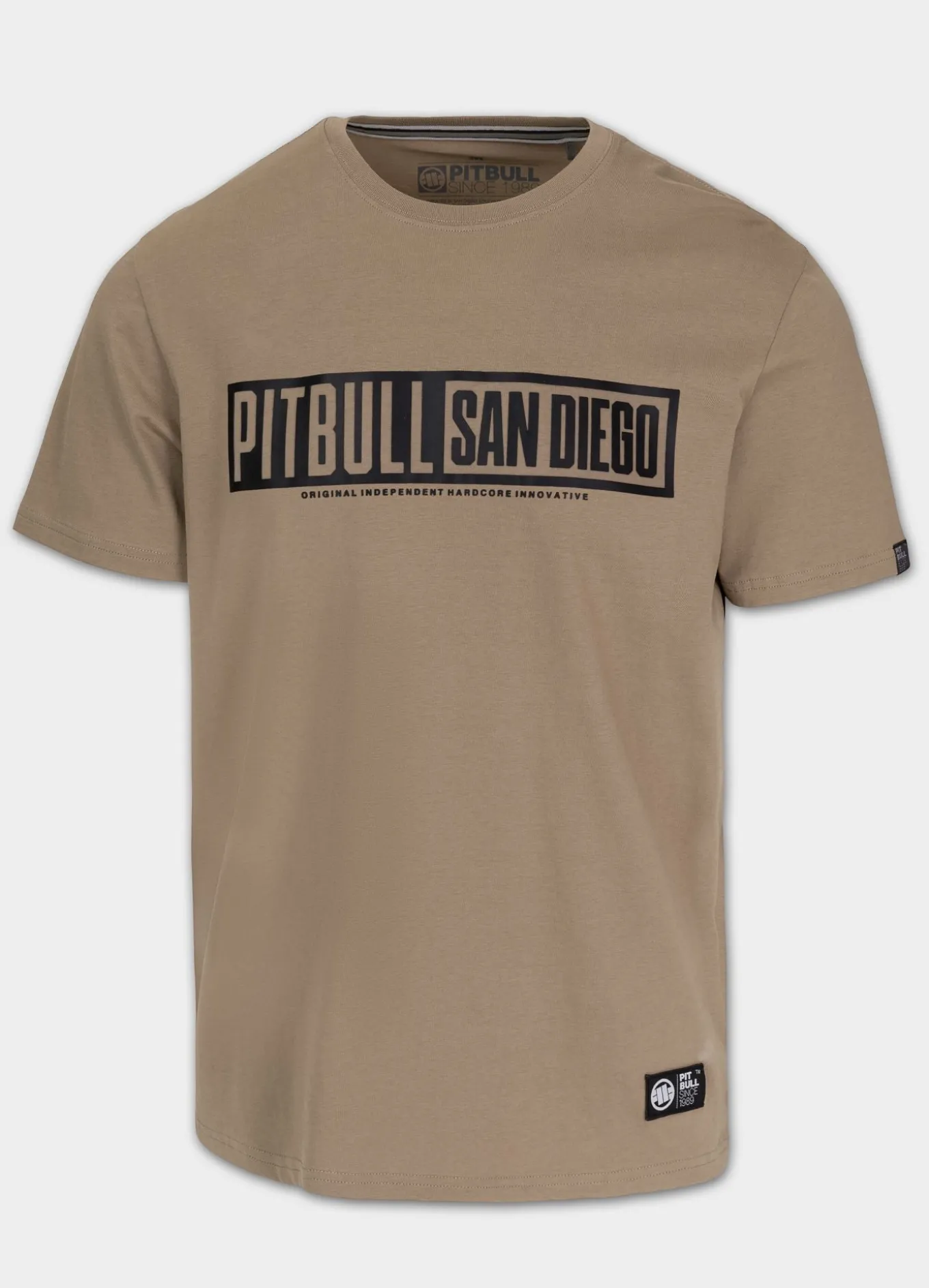 Men's T-Shirt EIGHTY NINE DOG - Dark sand