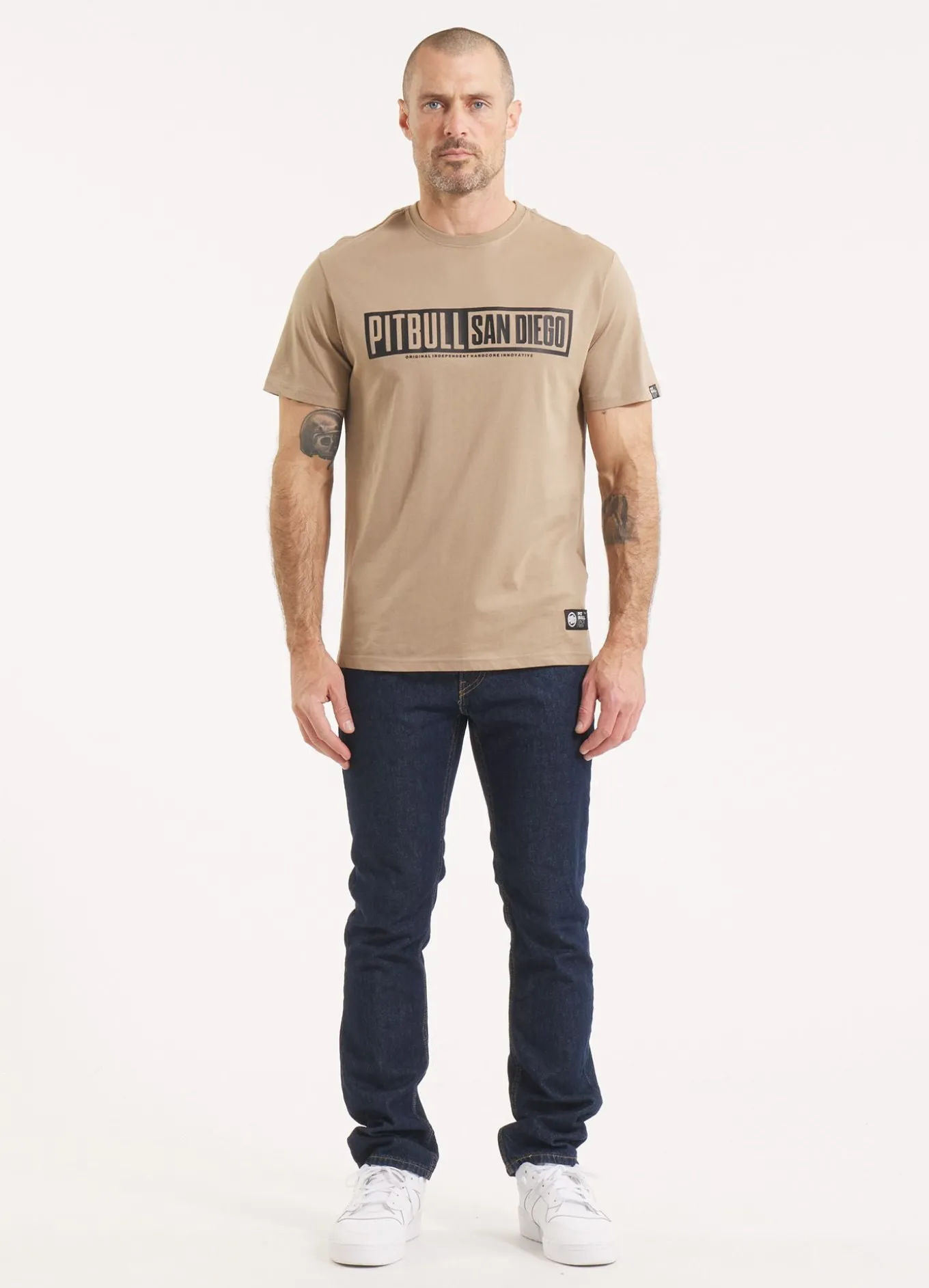 Men's T-Shirt EIGHTY NINE DOG - Dark sand