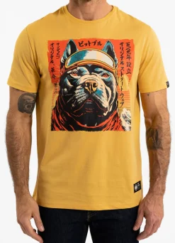 Men's T-Shirt FUJI - Pale yellow
