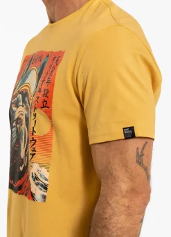 Men's T-Shirt FUJI - Pale yellow