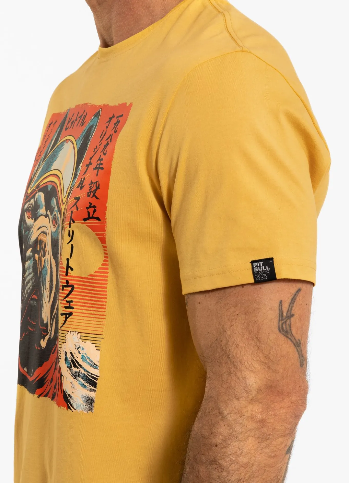 Men's T-Shirt FUJI - Pale yellow