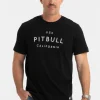 Men's T-Shirt Garment Washed USA CAL - Black