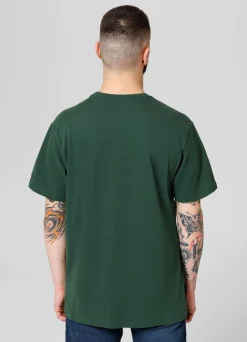 Men's T-Shirt Garment Washed USA CAL - Dark green