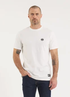 Men's T-Shirt Garment Washed SMALL LOGO - Offwhite