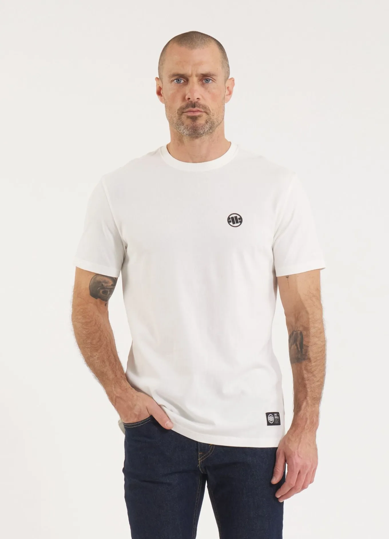 Men's T-Shirt Garment Washed SMALL LOGO - Offwhite