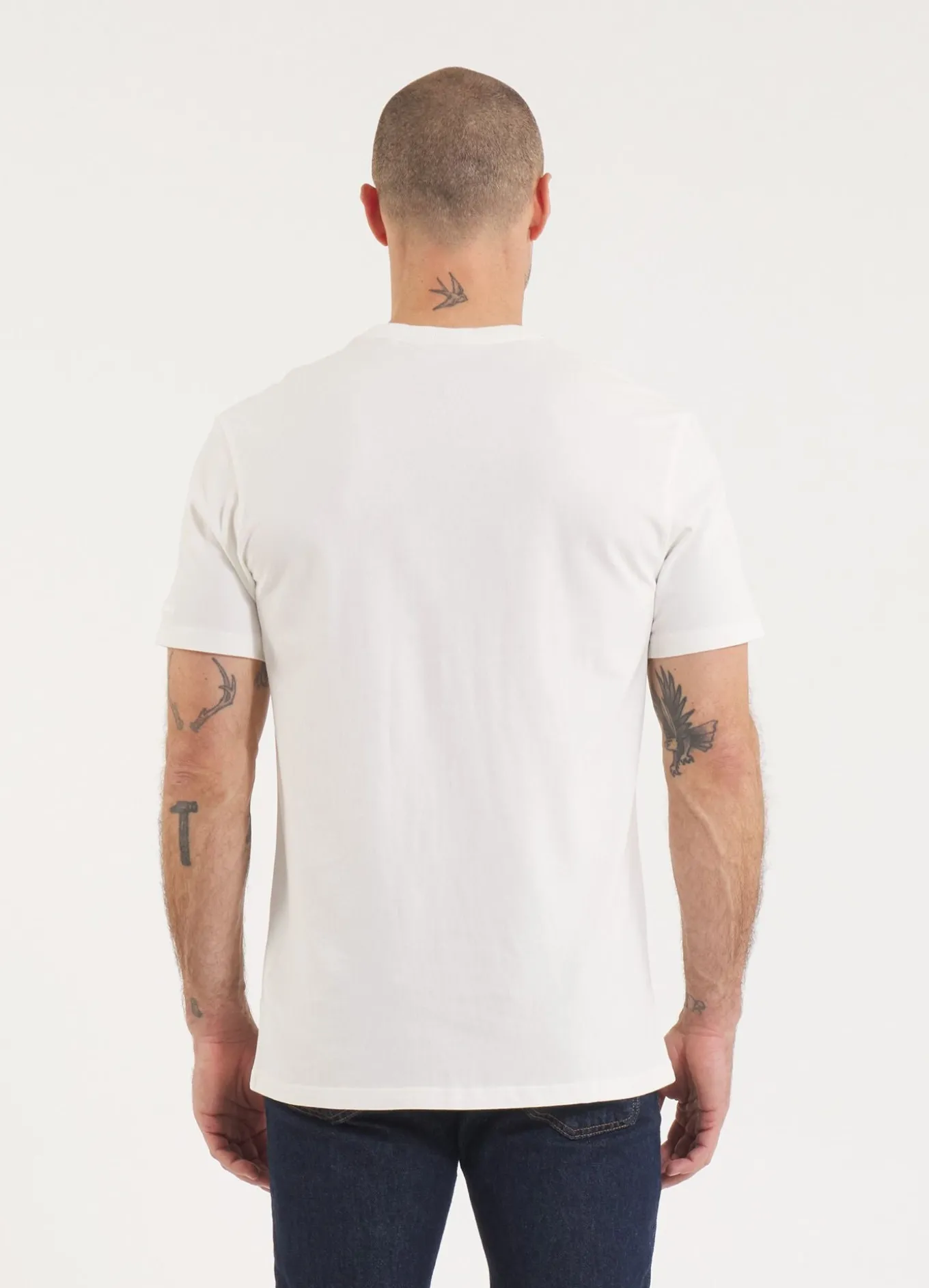 Men's T-Shirt Garment Washed SMALL LOGO - Offwhite