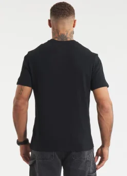 Men's T-Shirt Garment Washed SMALL LOGO - Black