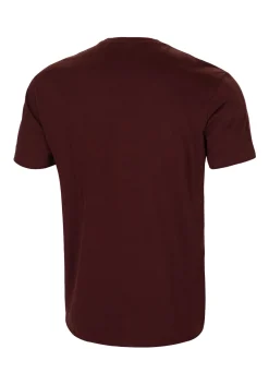 Men's T-Shirt Garment Washed USA CAL - Dark Burgundy