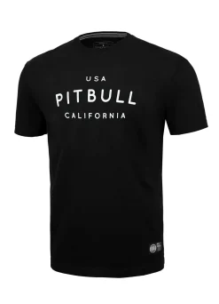 Men's T-Shirt Garment Washed USA CAL - Black