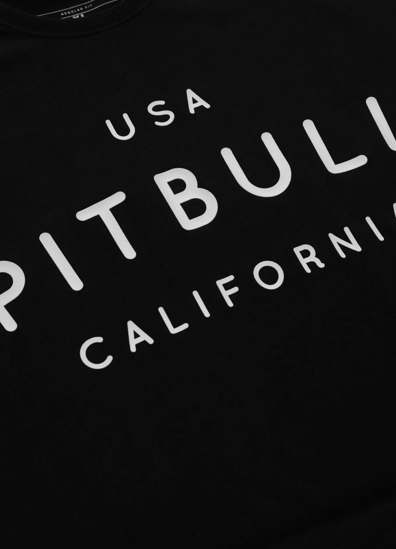 Men's T-Shirt Garment Washed USA CAL - Black