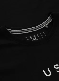 Men's T-Shirt Garment Washed USA CAL - Black