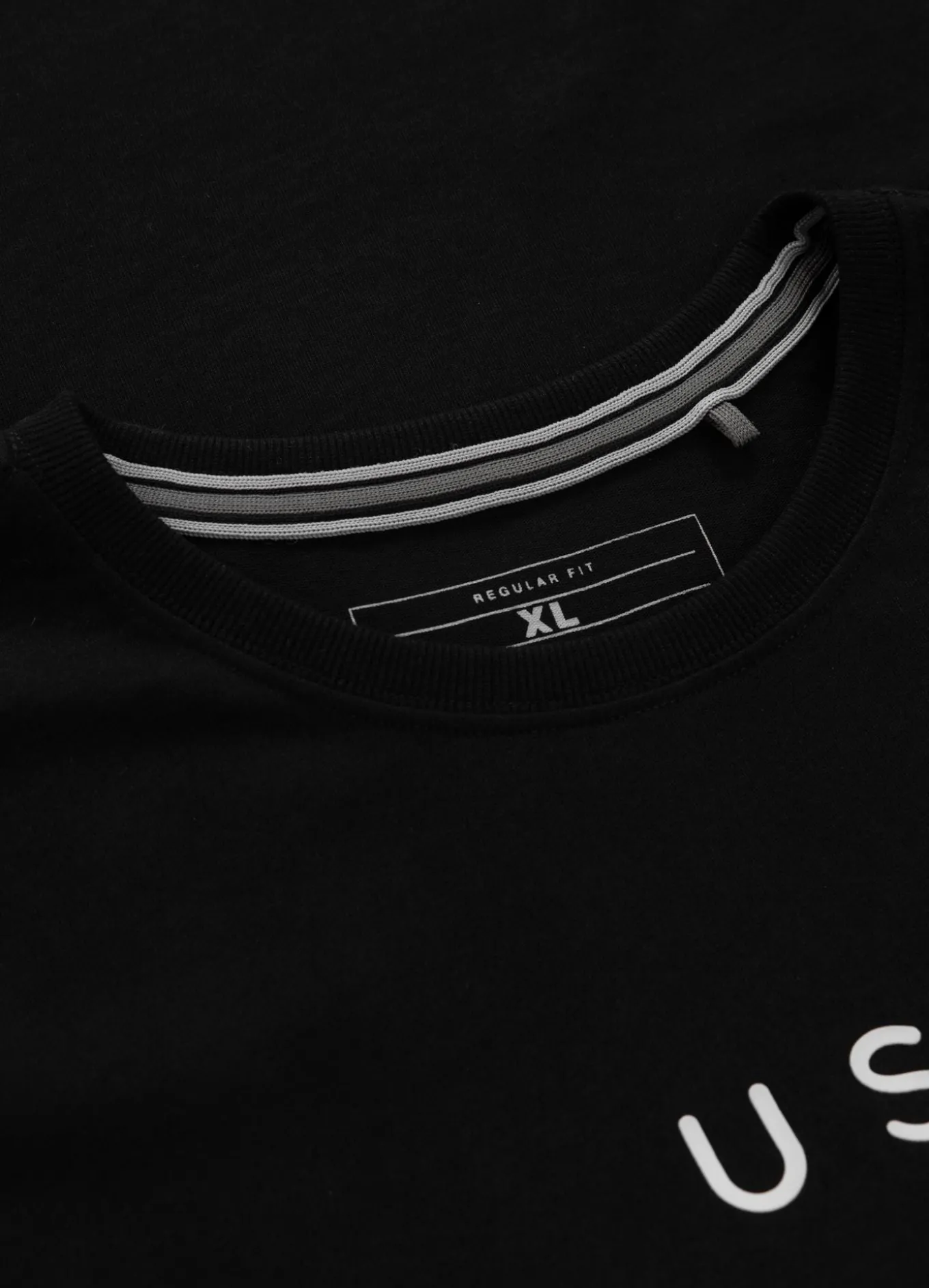 Men's T-Shirt Garment Washed USA CAL - Black