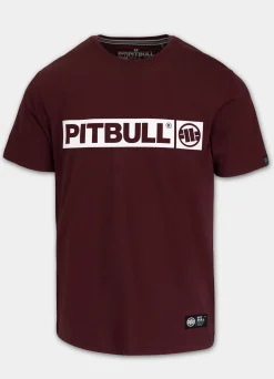 Men's T-Shirt HILLTOP - Dark burgundy