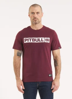 Men's T-Shirt HILLTOP - Dark burgundy