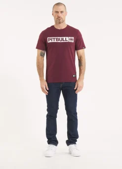 Men's T-Shirt HILLTOP - Dark burgundy