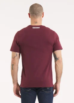 Men's T-Shirt HILLTOP - Dark burgundy