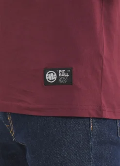 Men's T-Shirt HILLTOP - Dark burgundy