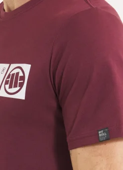 Men's T-Shirt HILLTOP - Dark burgundy