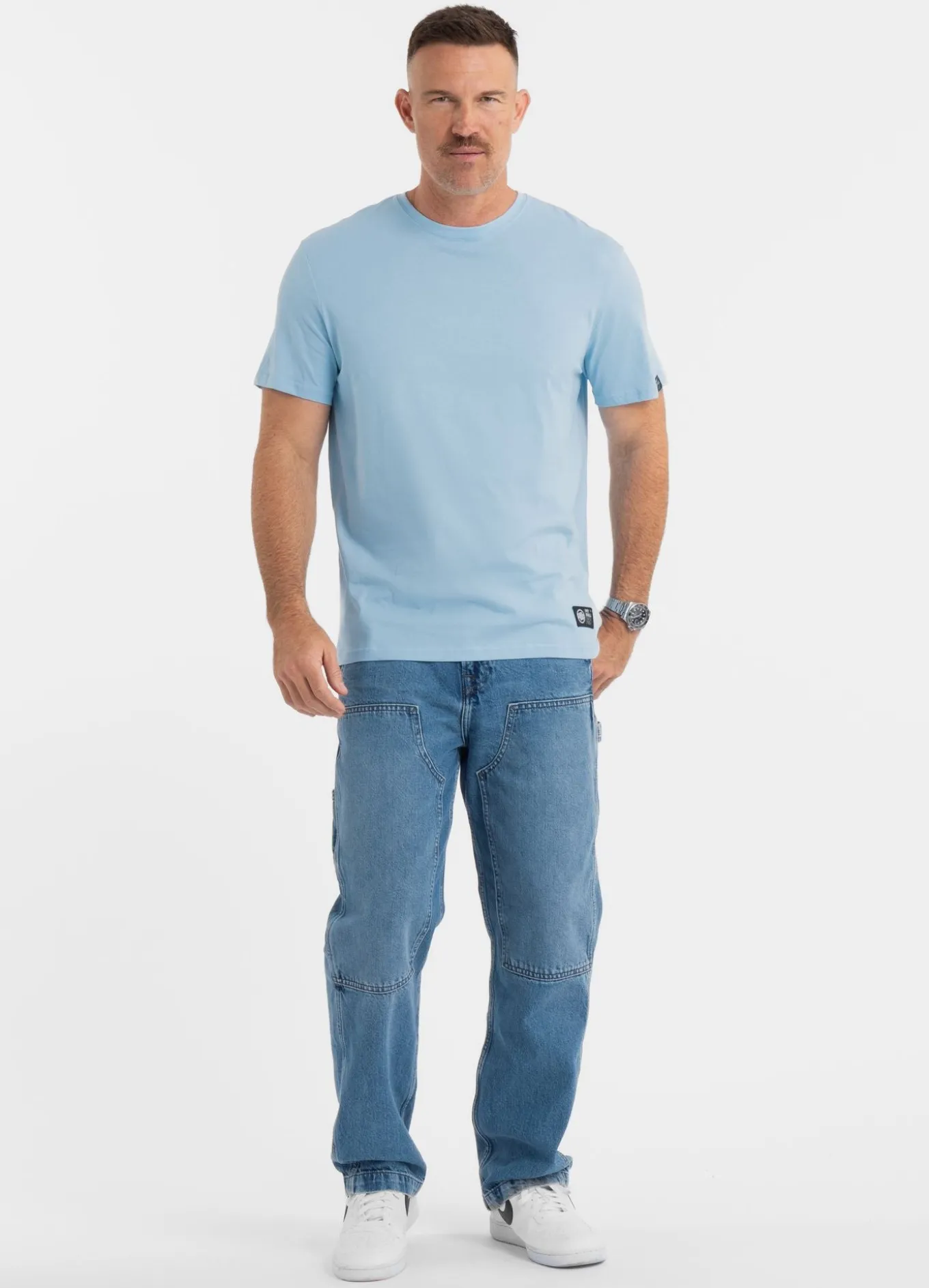 Men's T-Shirt NO LOGO - Light blue