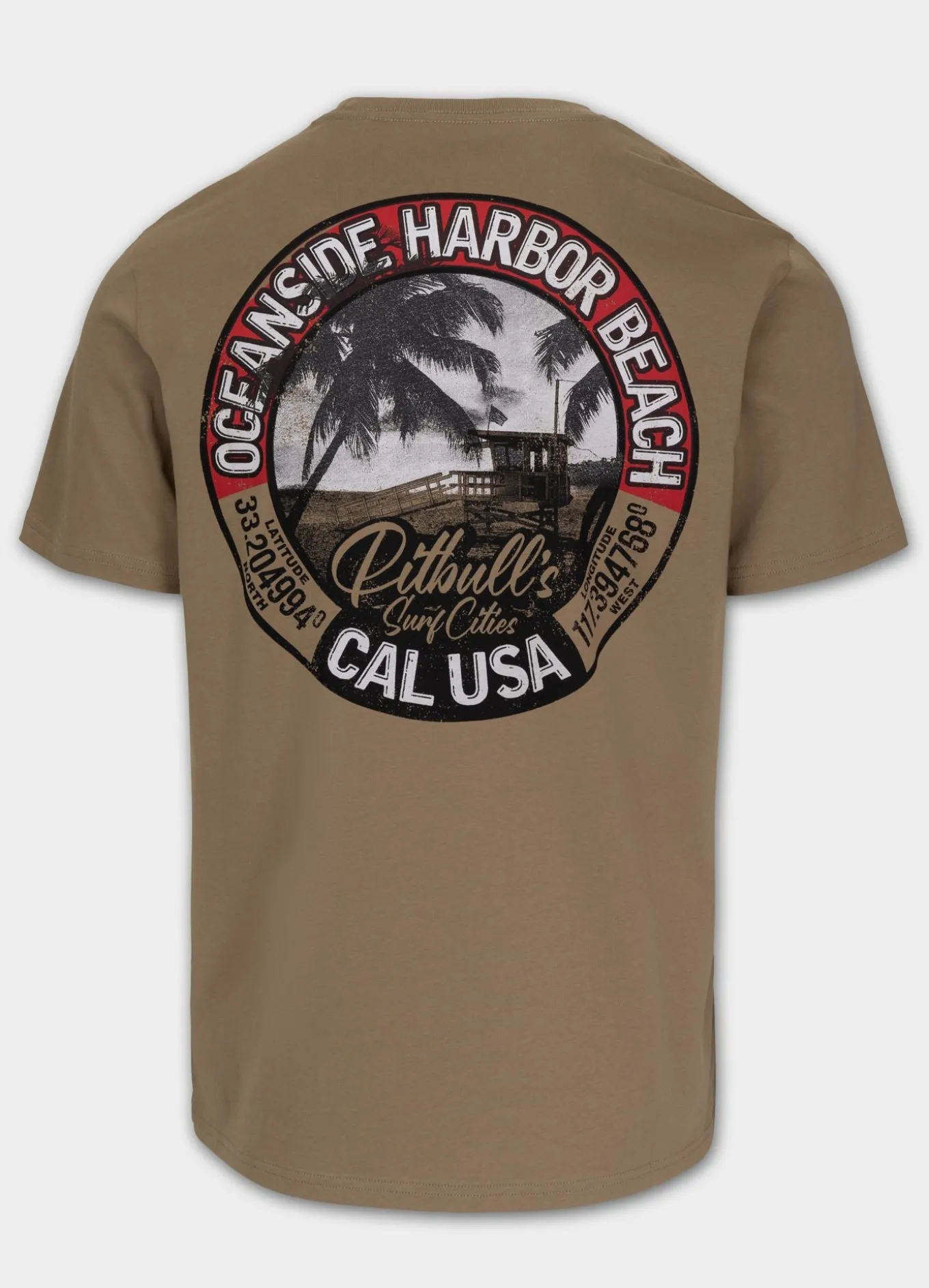 Men's T-Shirt OCEANSIDE - Dark sand
