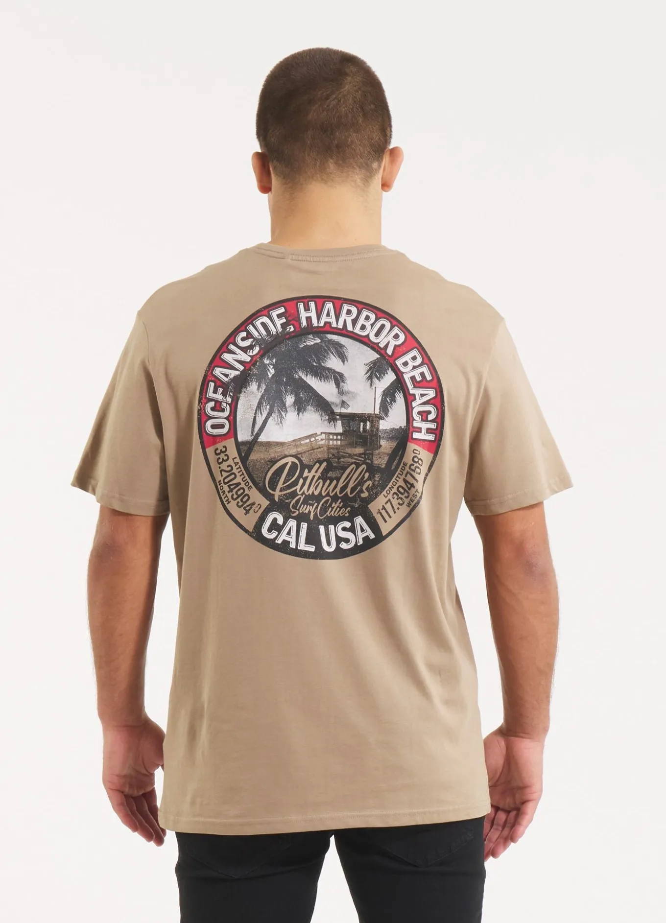 Men's T-Shirt OCEANSIDE - Dark sand