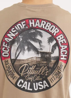 Men's T-Shirt OCEANSIDE - Dark sand