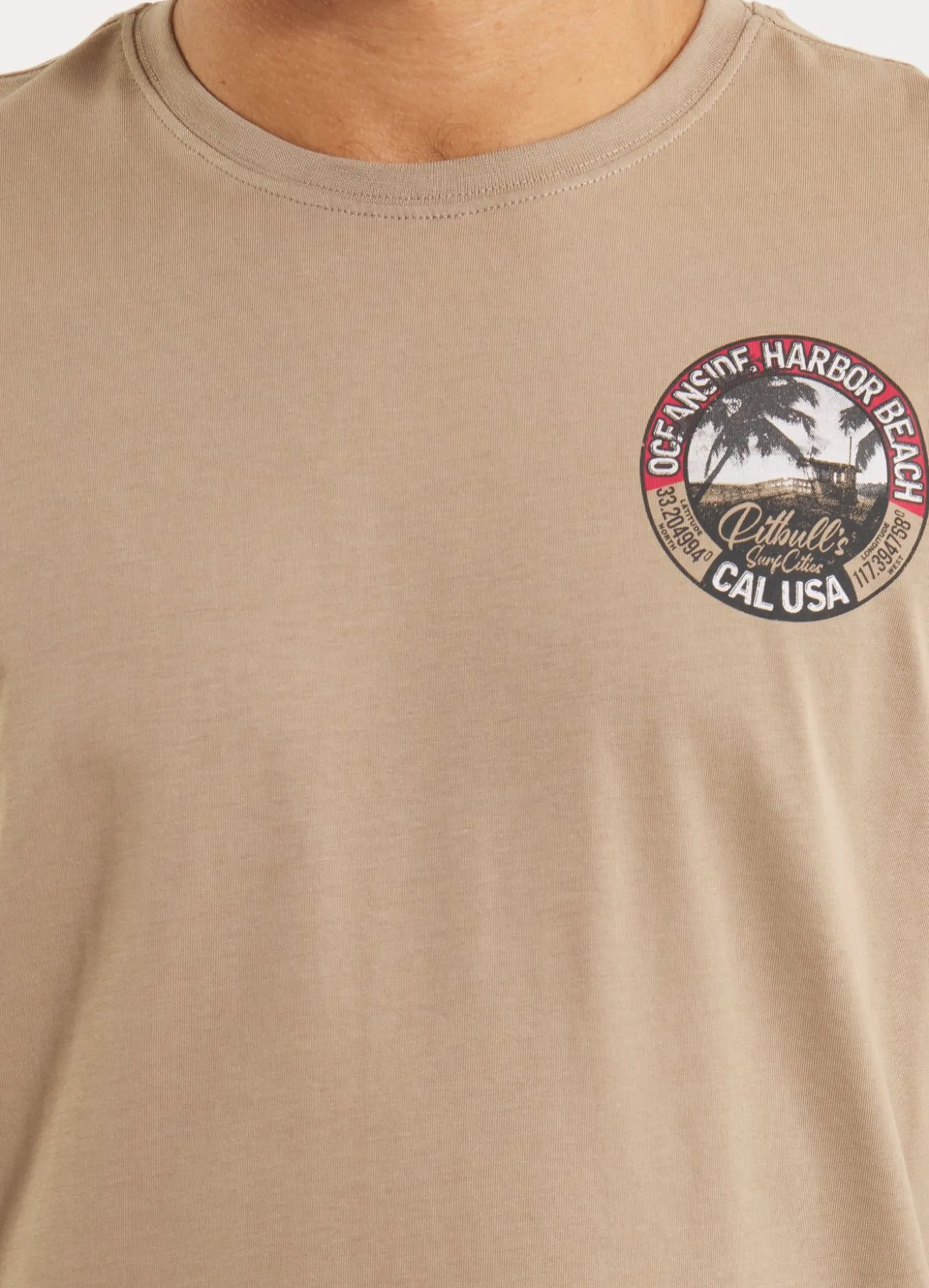 Men's T-Shirt OCEANSIDE - Dark sand
