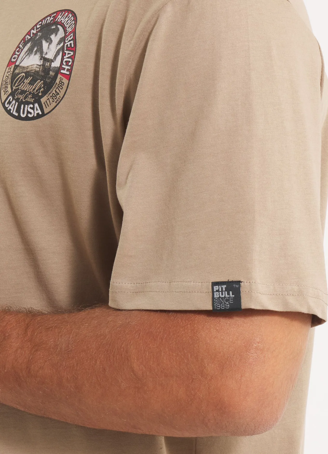 Men's T-Shirt OCEANSIDE - Dark sand