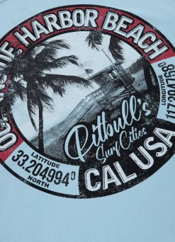 Men's T-Shirt OCEANSIDE - Light blue