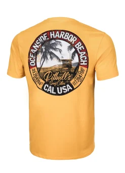 Men's T-Shirt OCEANSIDE - Pale yellow