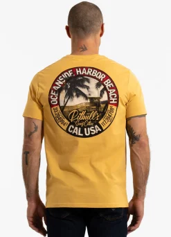 Men's T-Shirt OCEANSIDE - Pale yellow