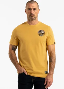 Men's T-Shirt OCEANSIDE - Pale yellow