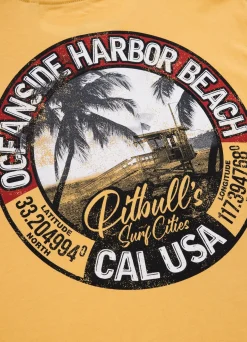 Men's T-Shirt OCEANSIDE - Pale yellow