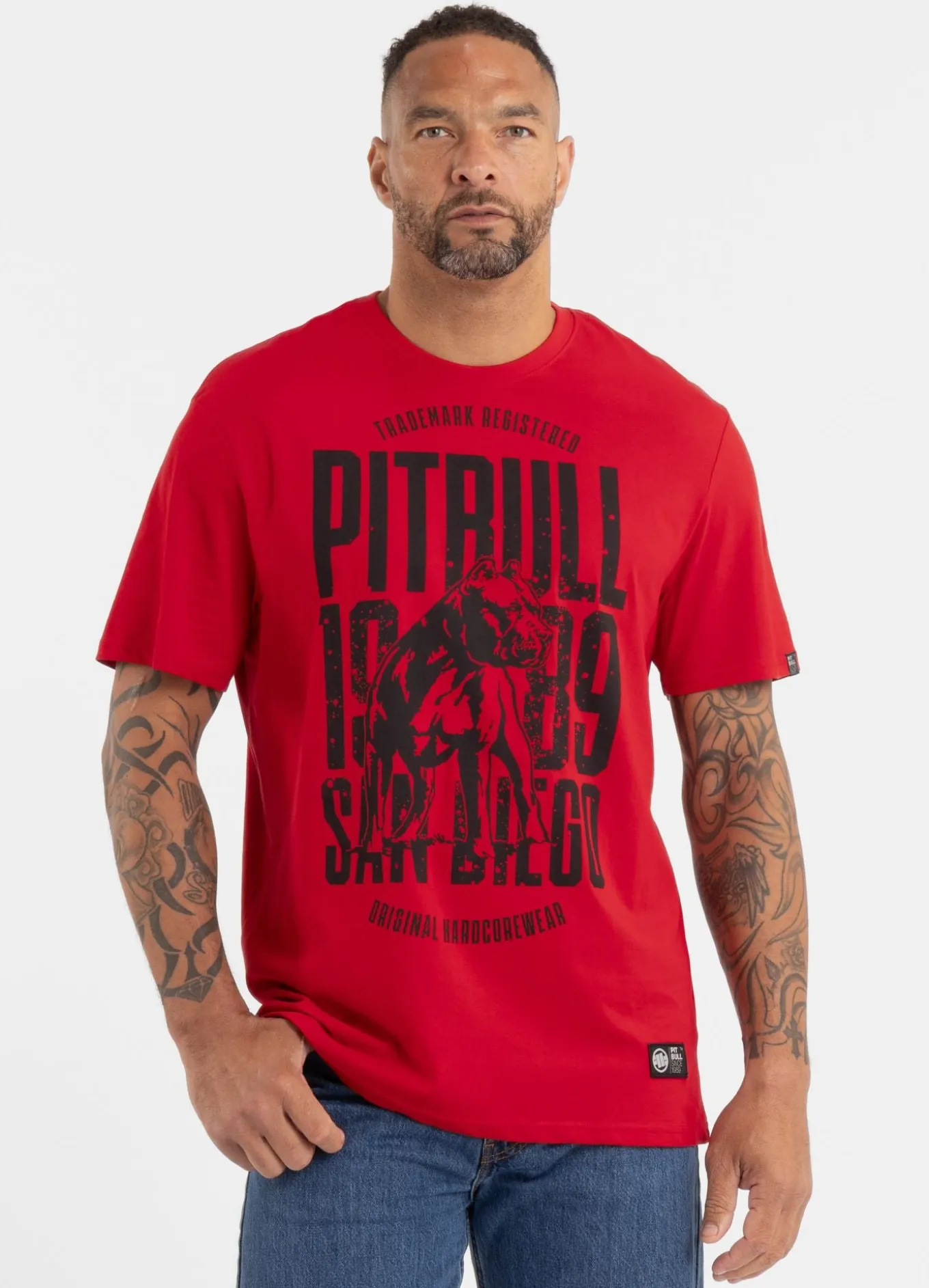 Men's T-Shirt SAN DIEGO DOG - Red