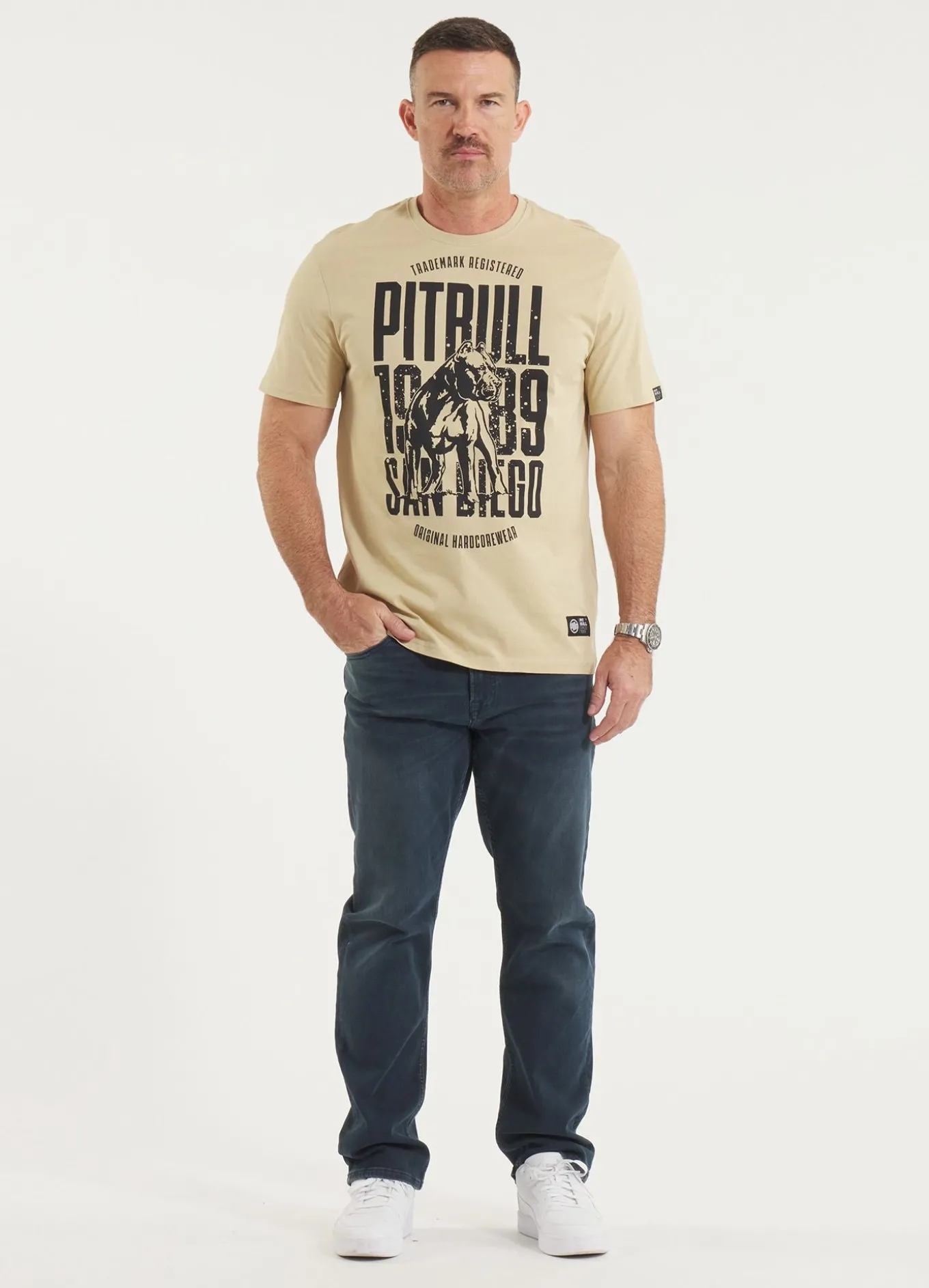 Men's T-Shirt SAN DIEGO DOG - Sand