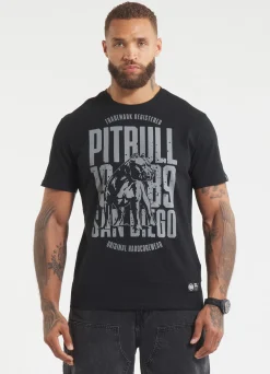 Men's T-Shirt SAN DIEGO DOG - Black/Gray