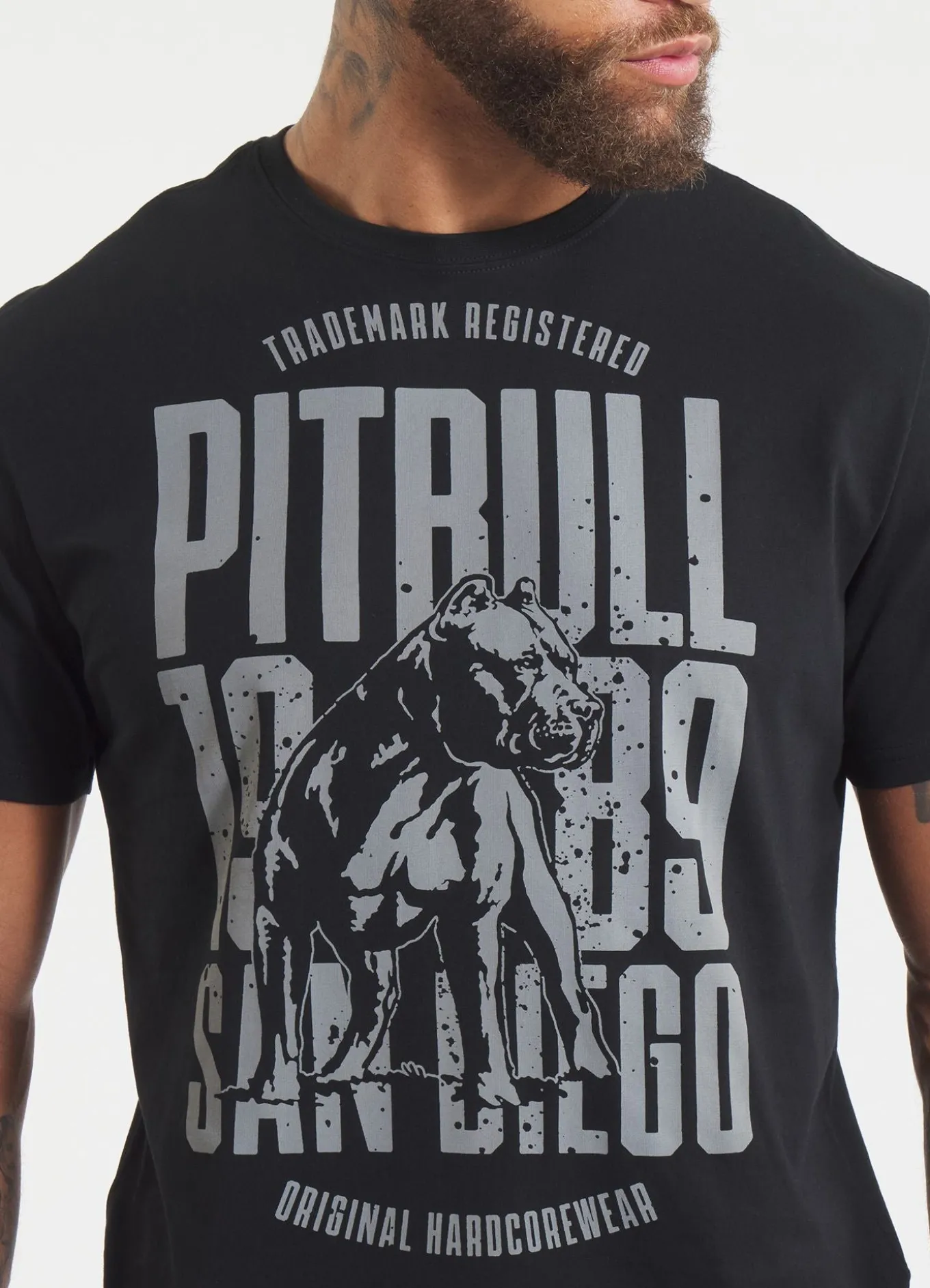 Men's T-Shirt SAN DIEGO DOG - Black/Gray