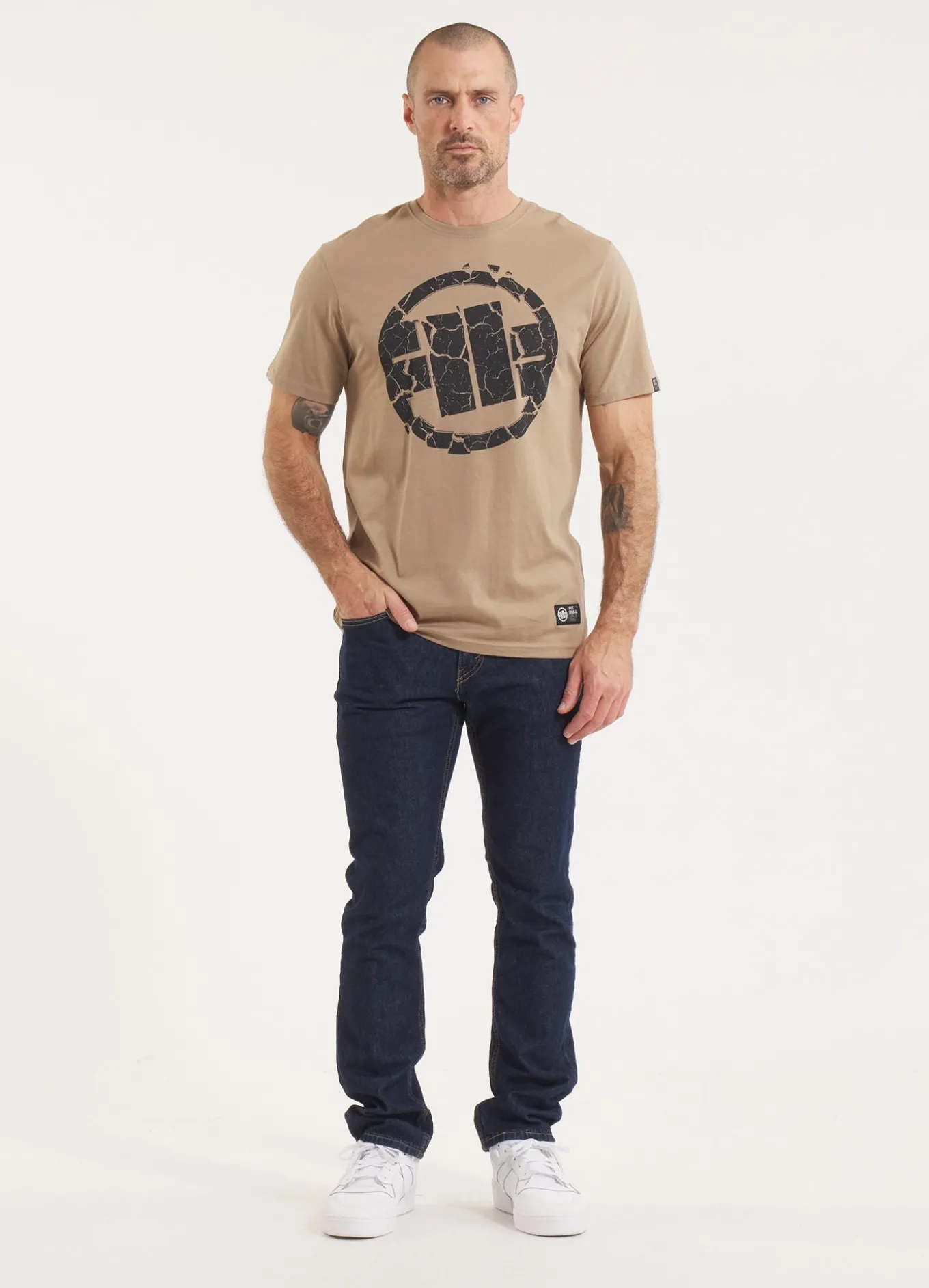 Men's T-Shirt SCRATCH - Dark sand