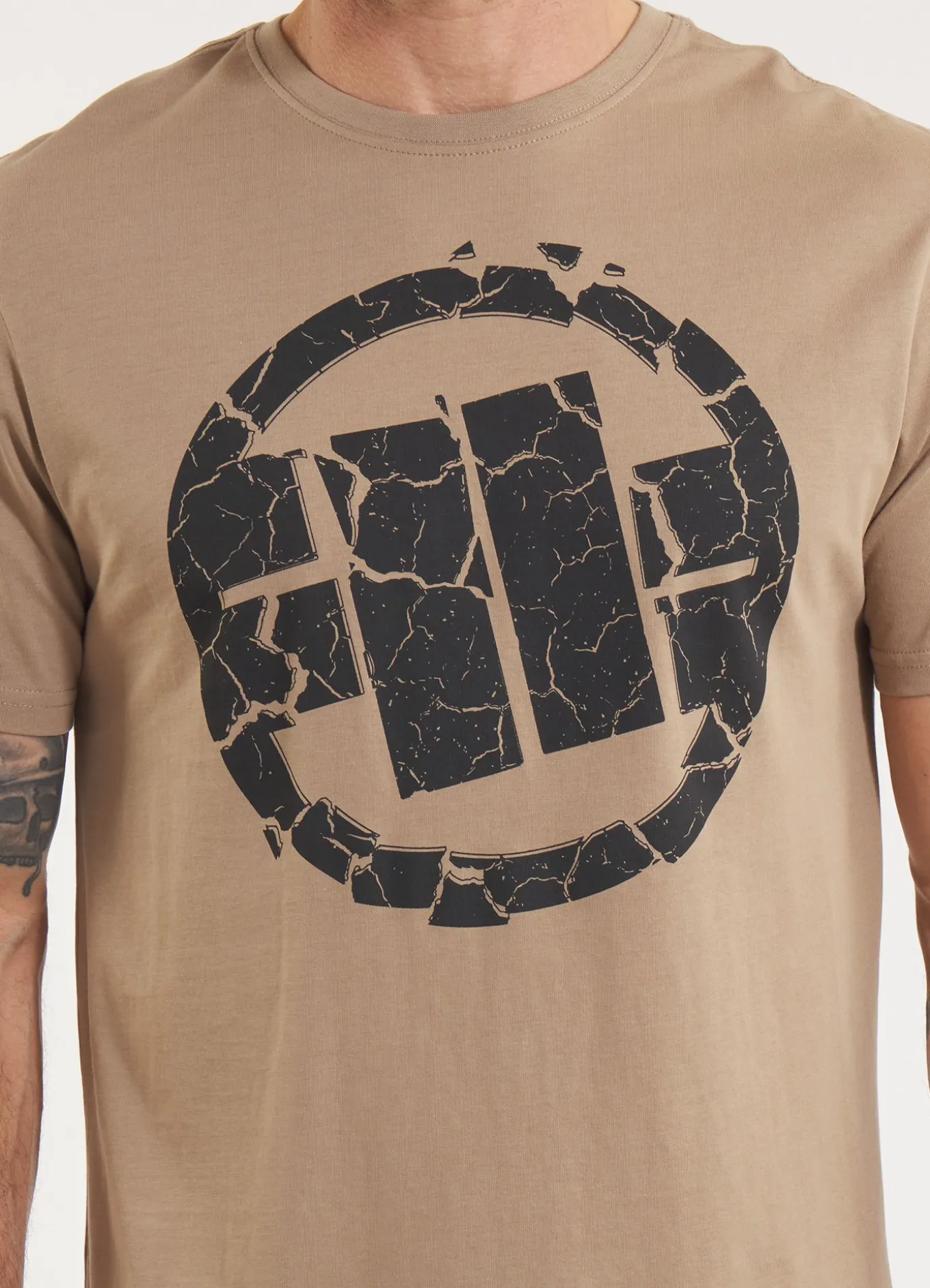 Men's T-Shirt SCRATCH - Dark sand