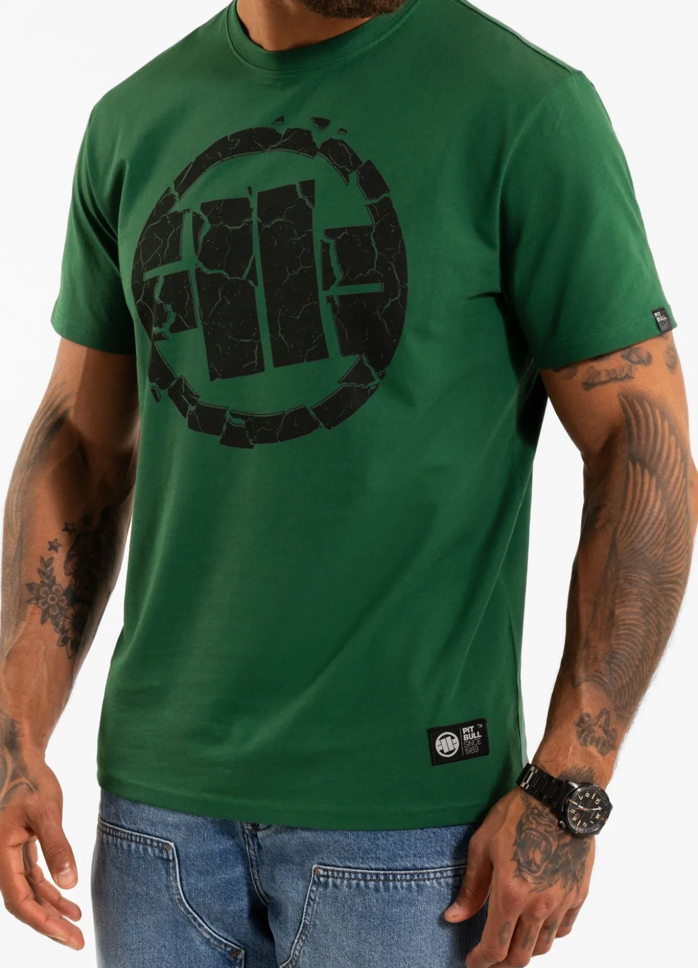 Men's T-Shirt SCRATCH - Leaf green
