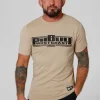 Men's T-Shirt Slim Fit Classic Boxing - Sand