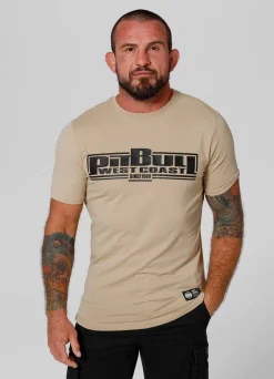 Men's T-Shirt Slim Fit Classic Boxing - Sand