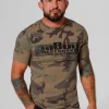 Men's T-Shirt Slim Fit Classic Boxing - Woodland Camo